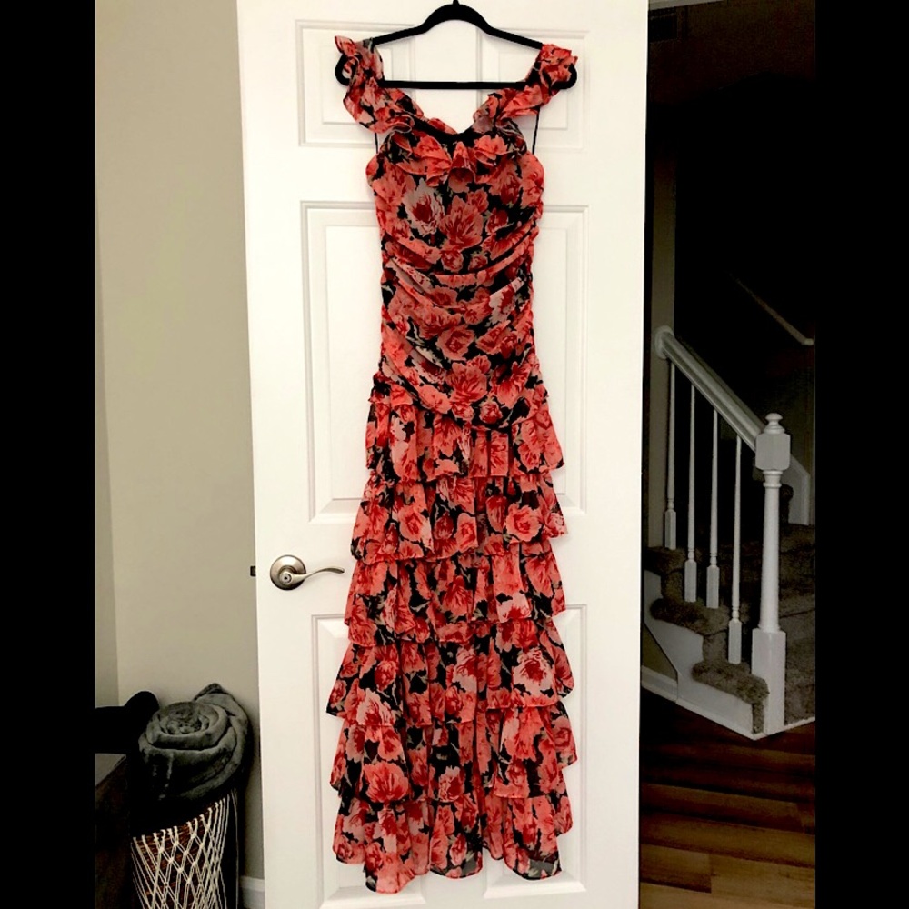 Floral off the shoulder dress